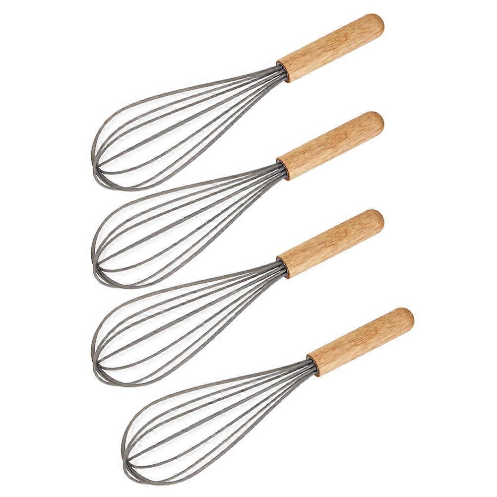 Wooden Handle Egg Beater for Cooking 12Pcs Kitchen Gadget