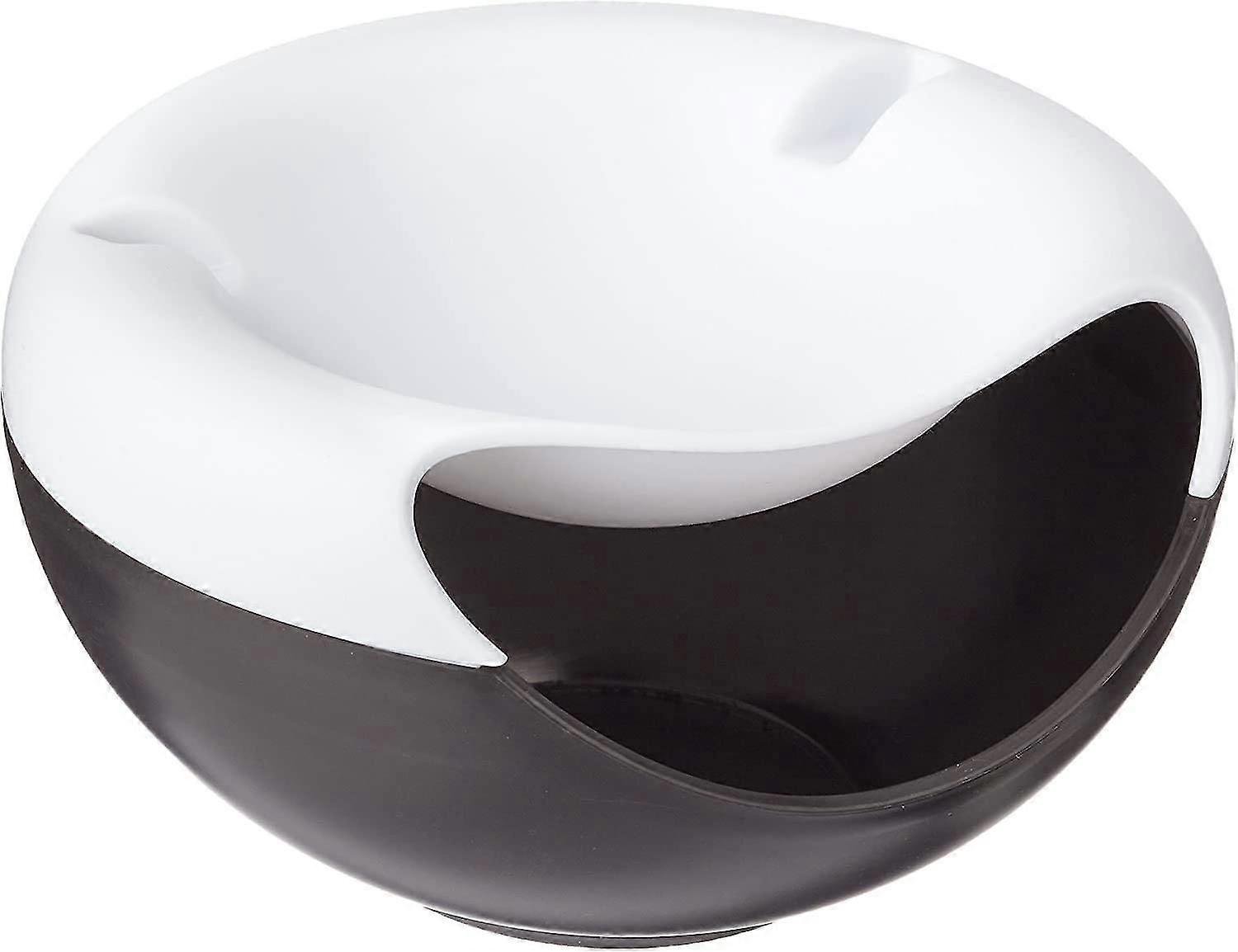Support pour téléphone portable Lazy snack bowl, pour noix, graines avec support pour téléphone portable, noir/blanc