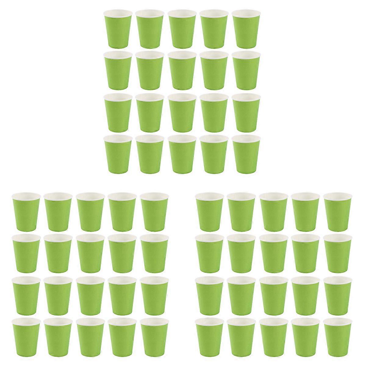 20x Paper Cups Solid Colours Birthday Catering green