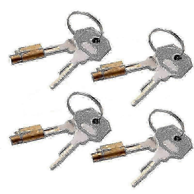 4 Bronze Chastity Belt Locks with Keys for Secure Locking