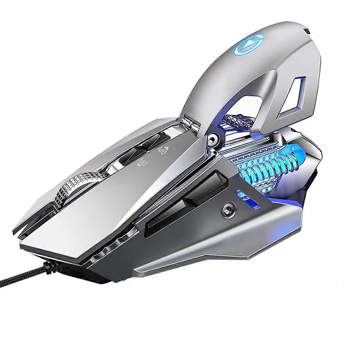 G10 USB Wired Macro Programming Gaming Mouse Silver