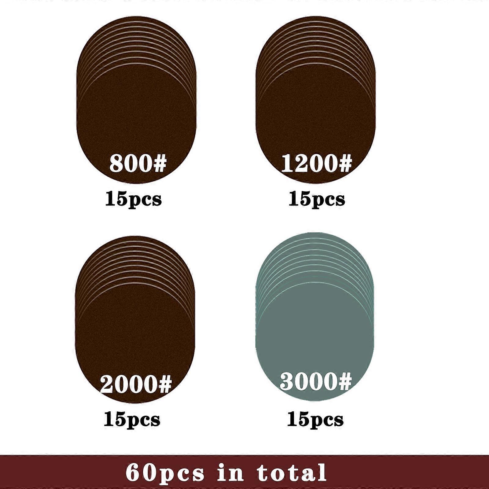2inch Sanding Discs 50mm Hook And Loop Sanding Pads For Rotary Tool Drill Attachment With Backer Plate Shank Soft Foam Buffering