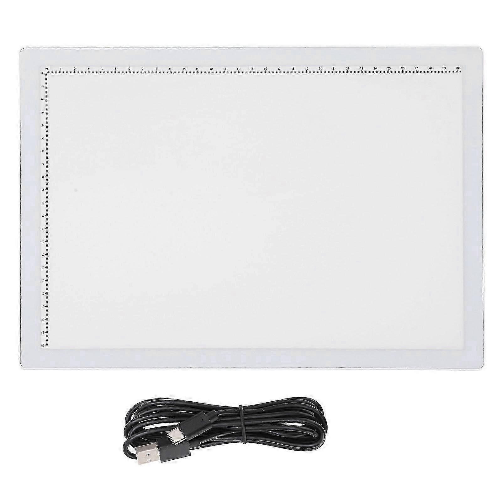 25-26 Painting Light Board A4 USB Charging Type C Port 6500K Color Temperature 5 Level Brightness White Sketching Light Board