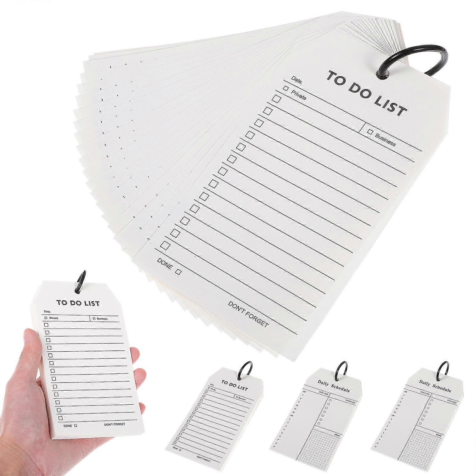 to Do List Notepad Daily Planner with Detachable Ring 8Packs for Plan Use