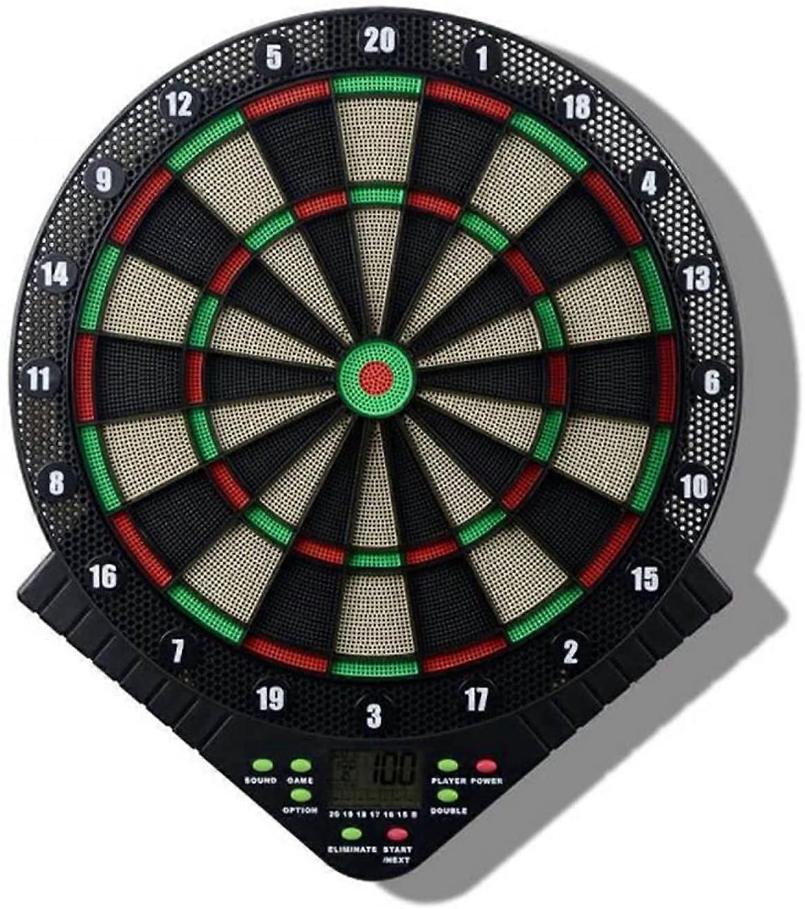 Dartboard Digital Soft Tip Set With 16Inch Target Area, 18 Games 159 Variants, LCD Displays, 6 Darts