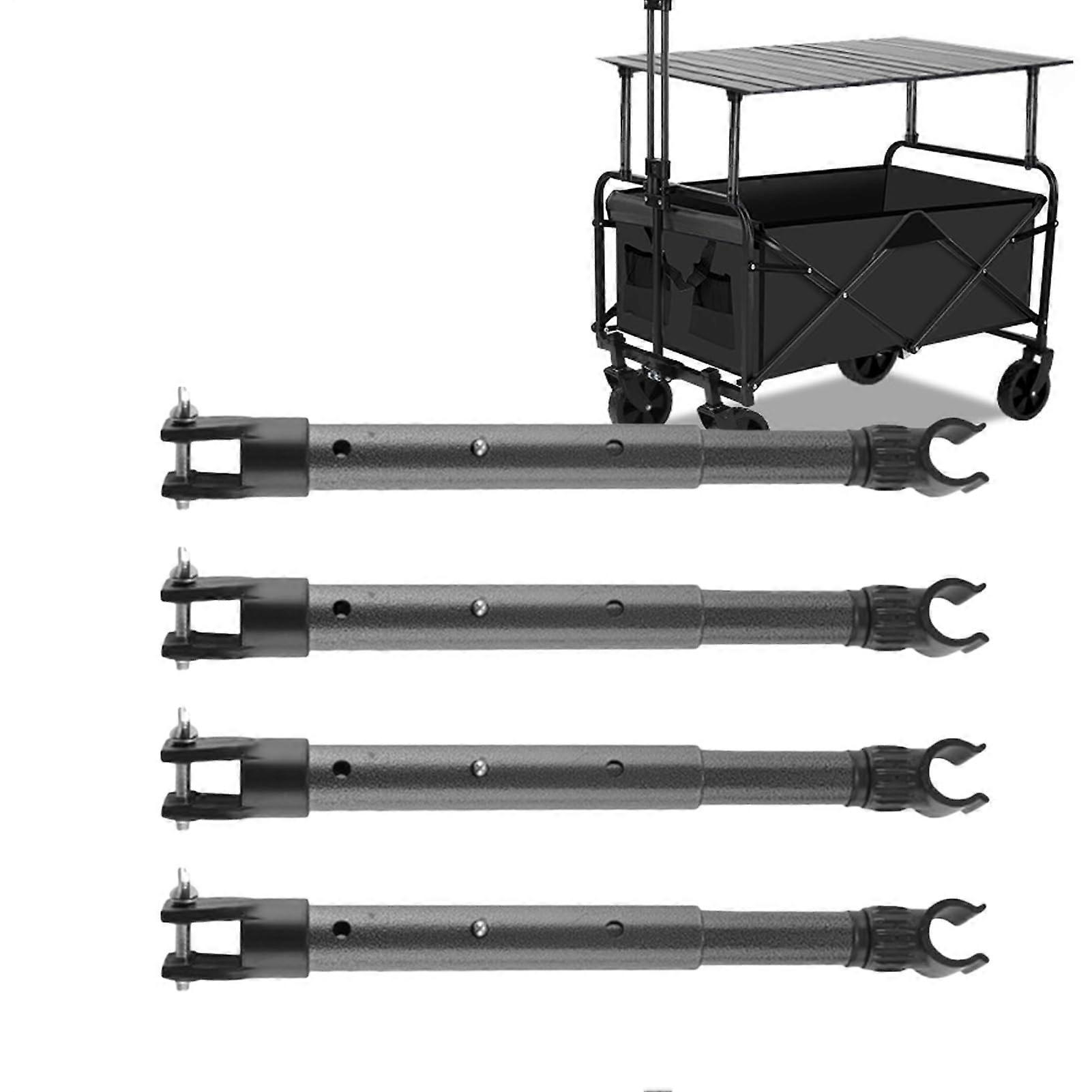 Folding Table Legs Telescopic Desktop Pole Heavy Duty Carrying Frame Portable Adjustable Camping Cart Garden Furniture
