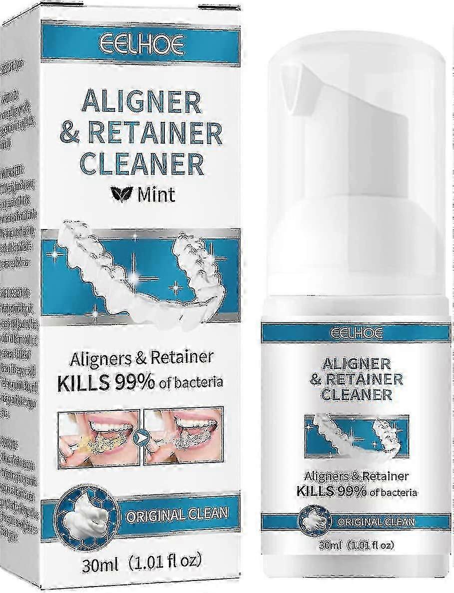 New 2023 Cleaning Foam for Invisalign Clear Trays and Aligners - 3 Pack. Bacteria Fighting, Teeth Whitening, Bad Breath Solution by Wanke