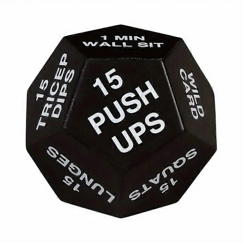 12 Sided Portable Fitness Action Choice Dice Interactive Soft Foam Exercise Toy