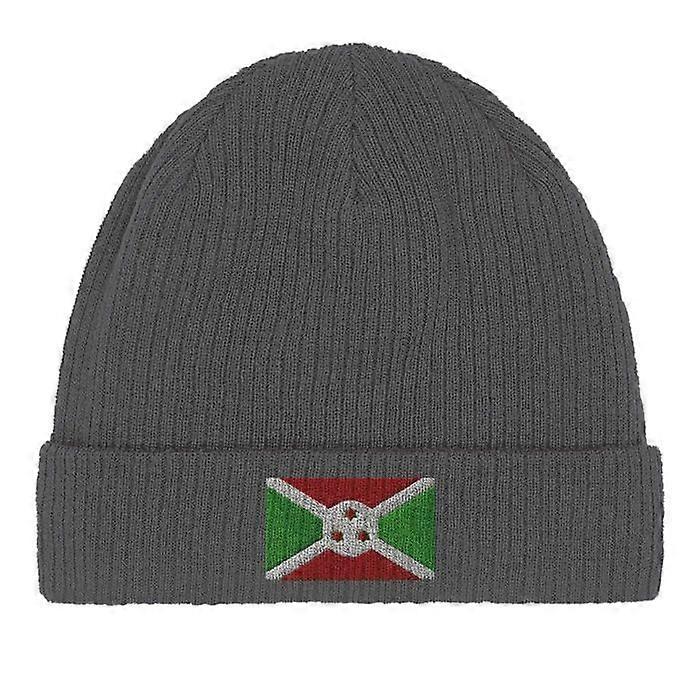 Burundi Flag Cap in Grey