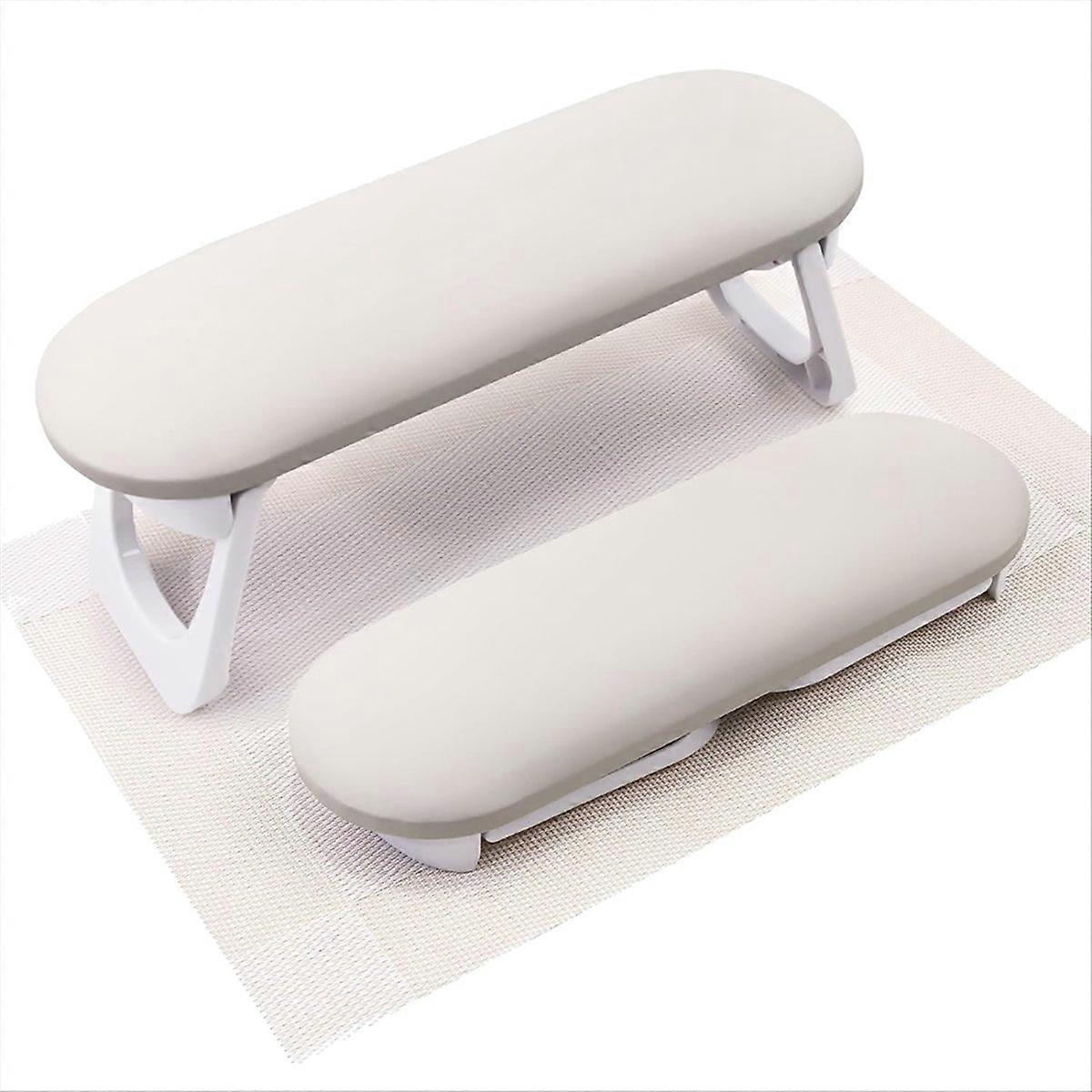 Nail Arm Rest, Foldable PU Leather Nail Hand Rest for Acrylic Nails