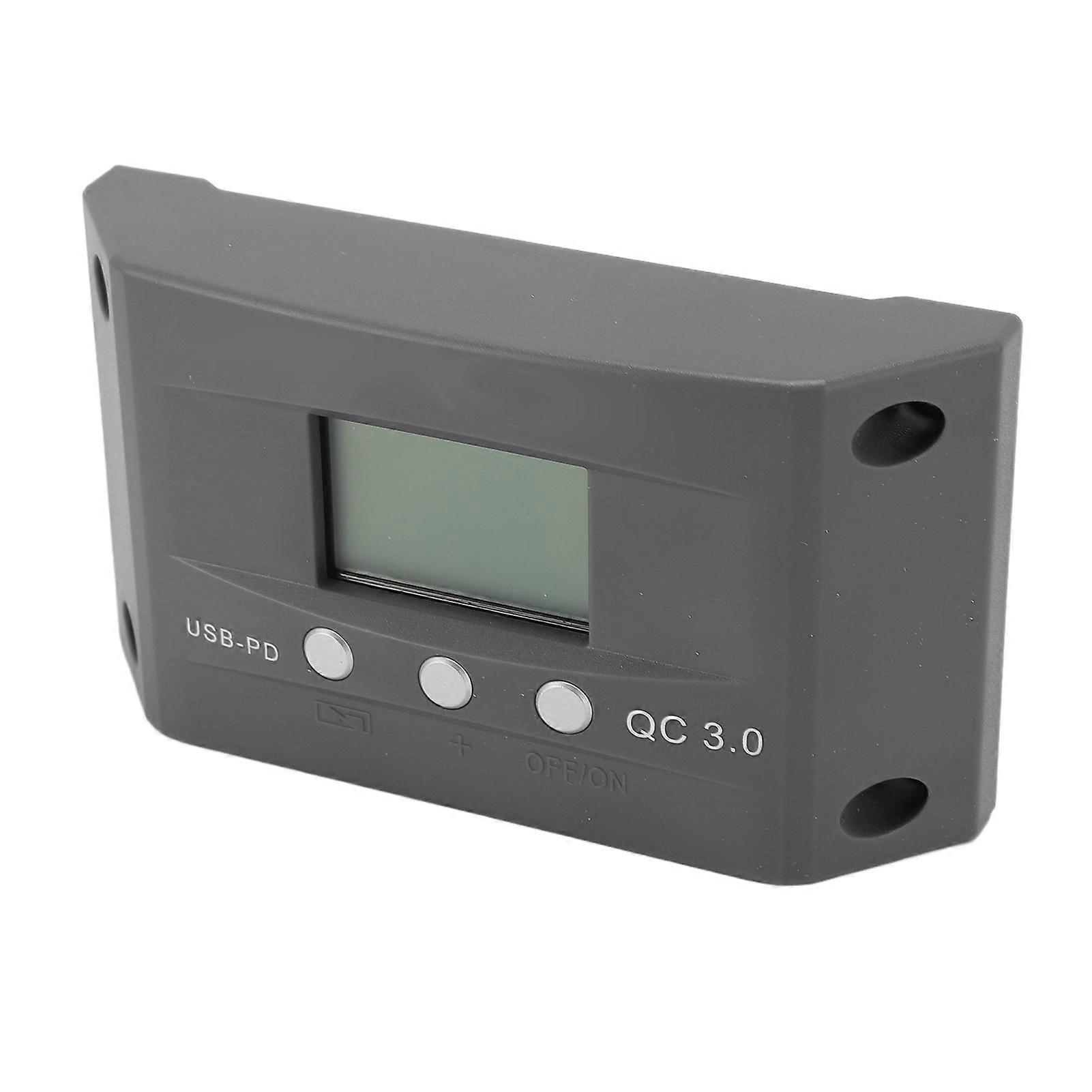 MPPT Solar Charge Controller 12V24V Auto Adaptive DC Port LCD LED Display Dual USB Smart Adjustment Solar Panel Regulator for Camping Outdoor 30A 