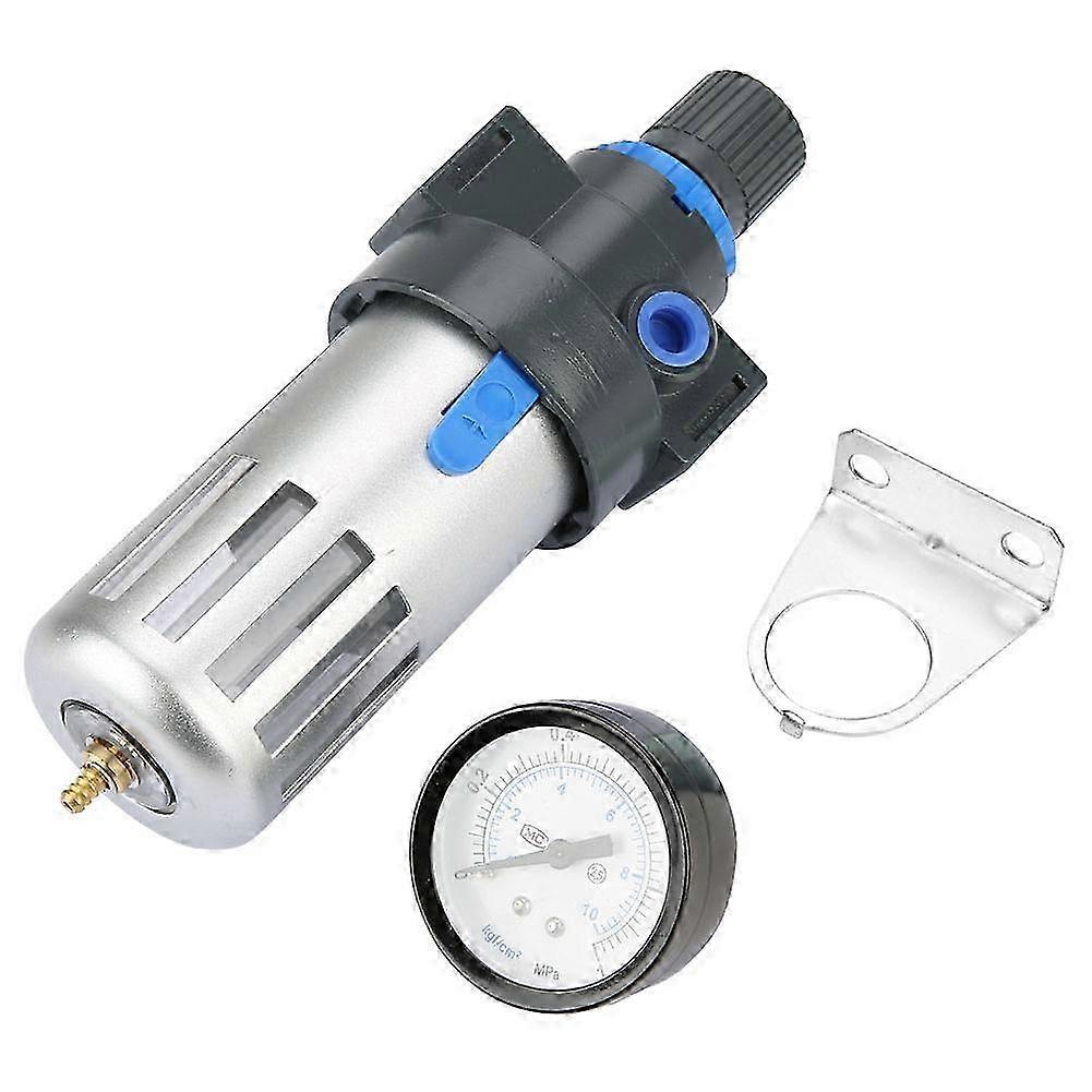 1/2" 3/8"Threads Air Source Gas Treatment Unit Filter Pressure Regulator Valve With Gauge(3/8")