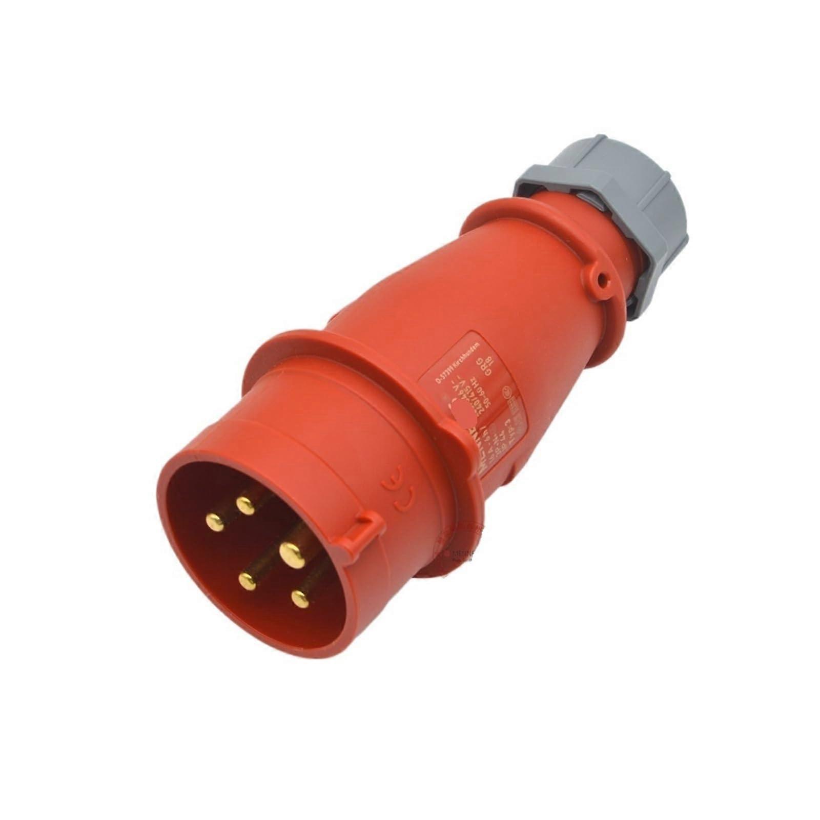 Industrial Plug Type 3 16A 5 Pin 6H IP44 380V 400V 3 Phase