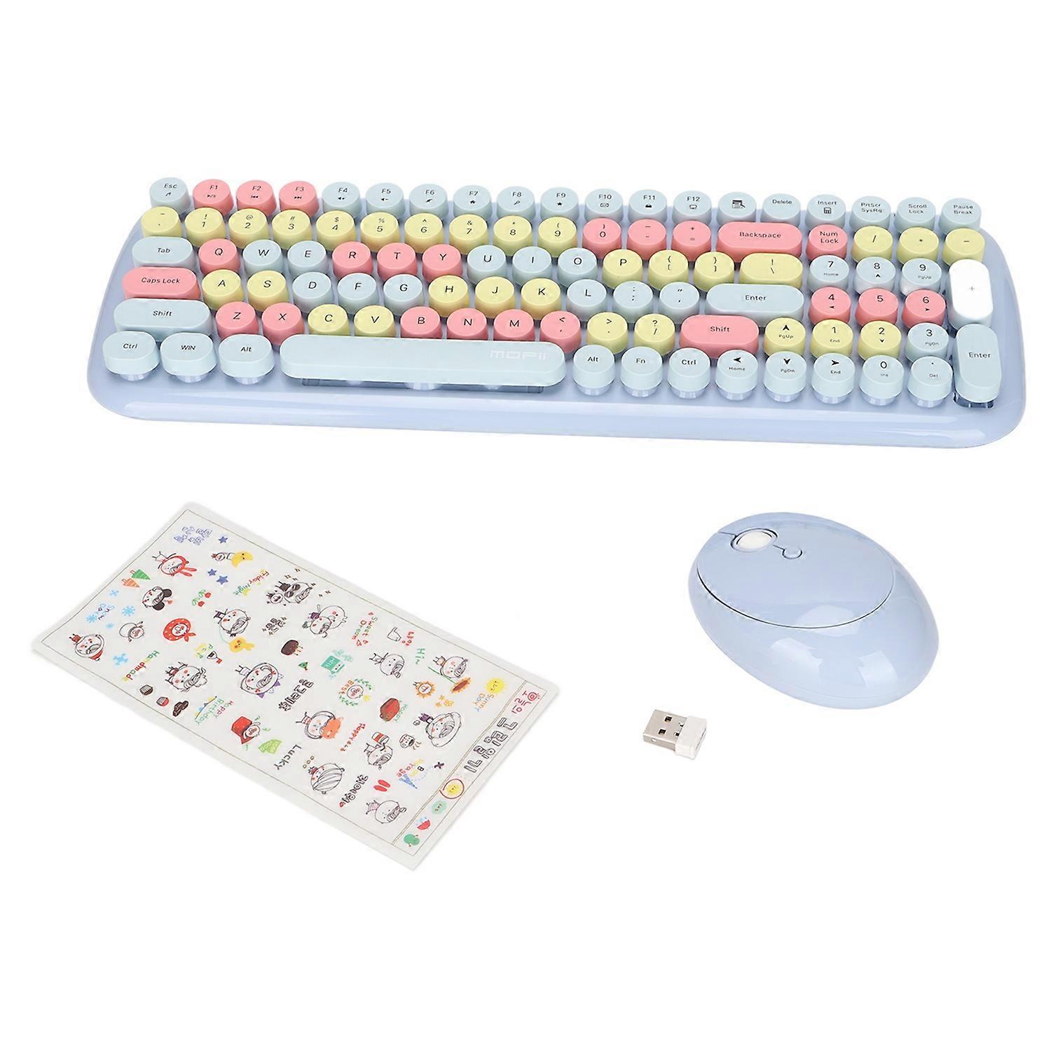 Keyboard Mouse Combo 2.4G Wireless Technology Smart Power Saving Long Distance Transmission Keyboard