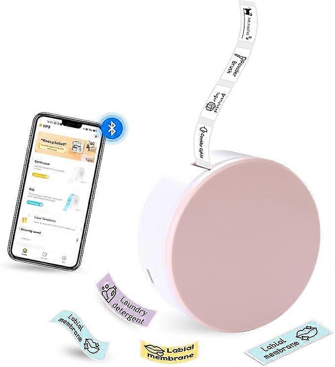 Label Maker Bluetooth - Mini Label Printer HP3, Mini Label Maker Machine with Tape Waterproof for Kitchen Storage, Home Edit Label, Tags