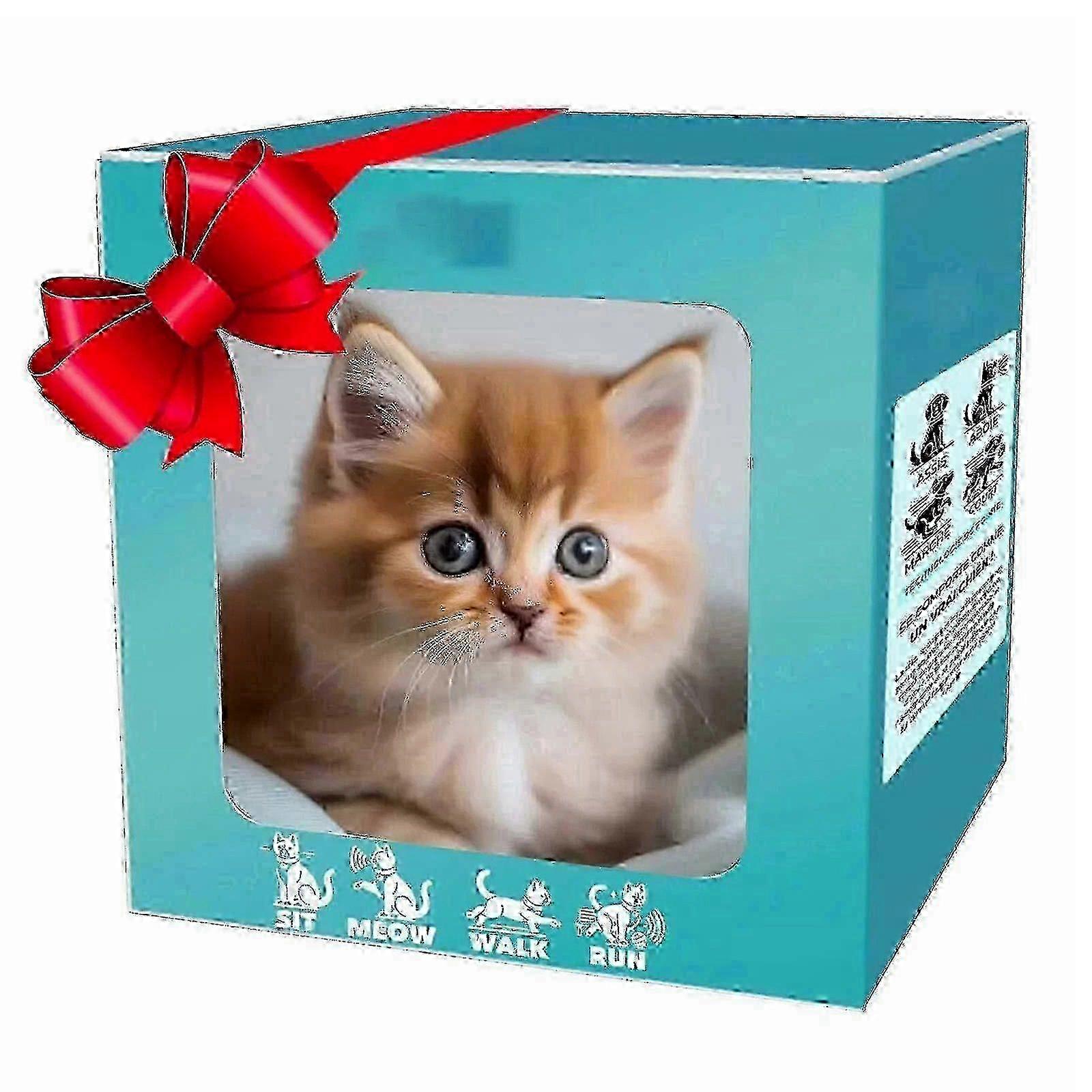 Interactive Robot Kitten Plush Toy for Kids - Soft Robotic Cat with Fun Activities for Children