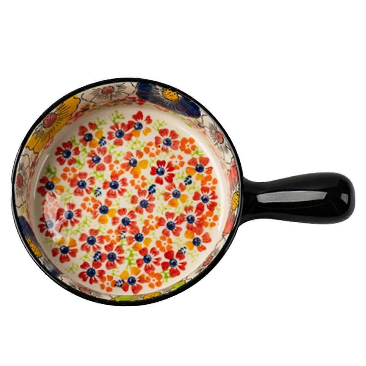 9.2' Square Baking Dish With Handles, Ceramic Bakeware For Oven To Table, Red 6.4in For Cooking Cakes Lasagna