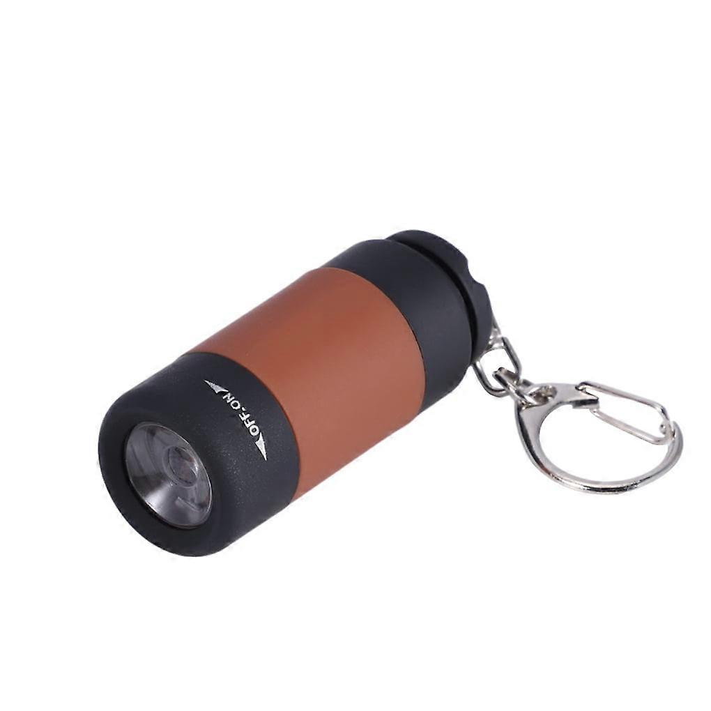 USB XPE Flashlight Portable USB Rechargeable Torch LED Telescopic Camping Flashlight Outdoor Hand Torch Accessories Brown