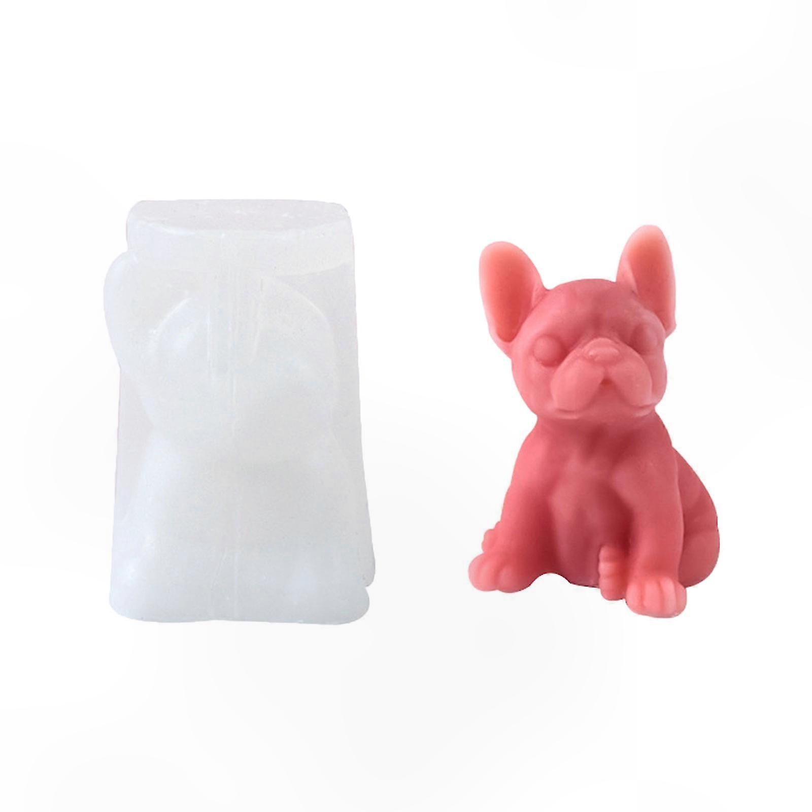 Silicone Dog Mold for Plaster, Soap, and Resin Crafting Projects