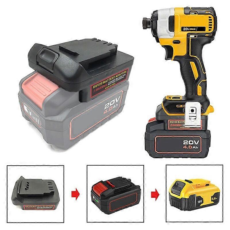 Adapter Converter for Devon 20V Li-ion Battery To for Dewalt 18V 20V Power tools
