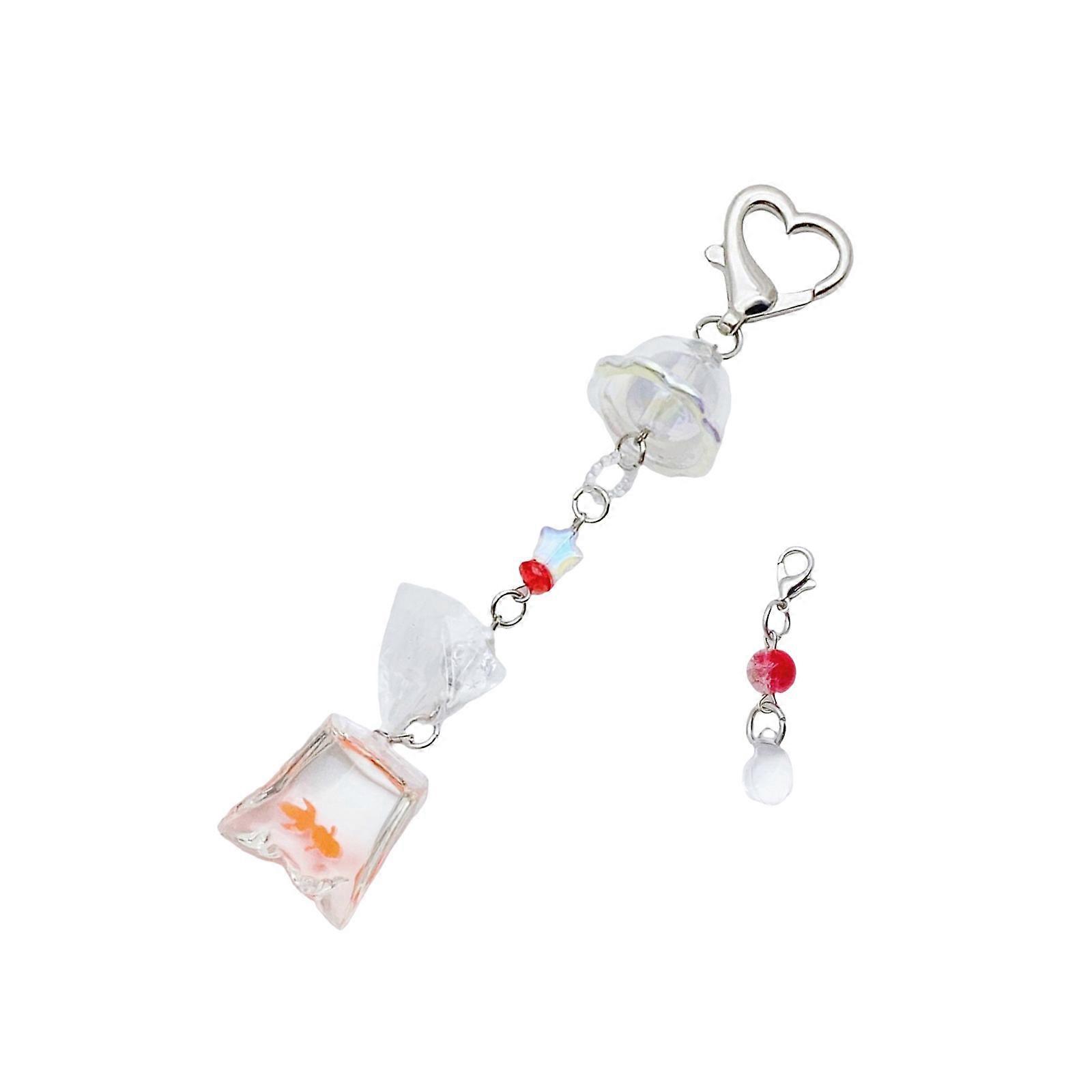 Portable and Sturdy Alloy Keychain Charm Pendant Ornament Accessory for Personalizing Backpacks or Keys Decoration  Red