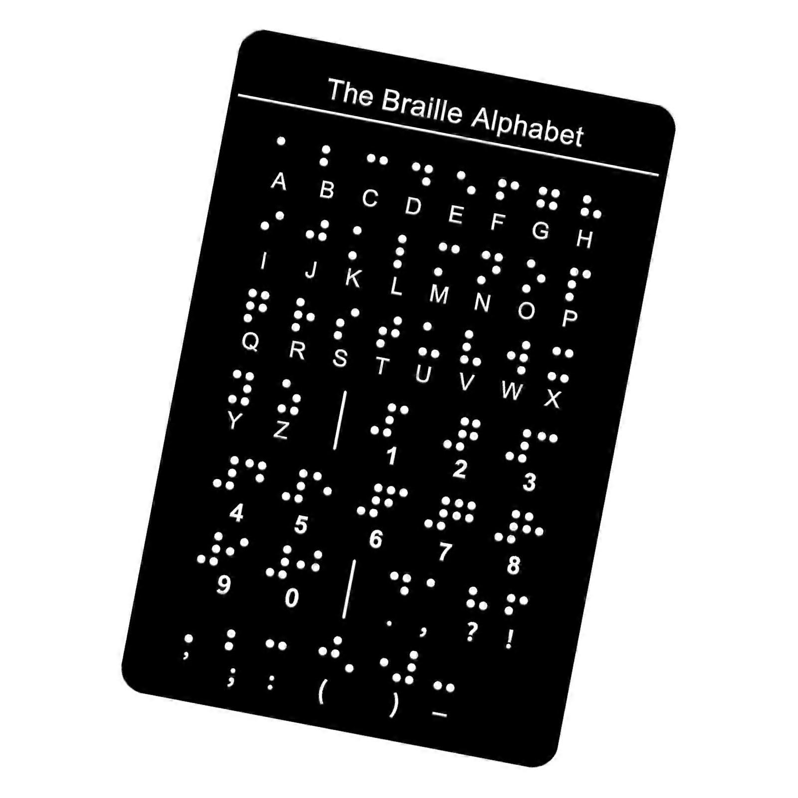 Professional Braille Letter Board with Raised Dots Number and Punctuation Learning Boards Portable Braille Teaching Aid Multicolor