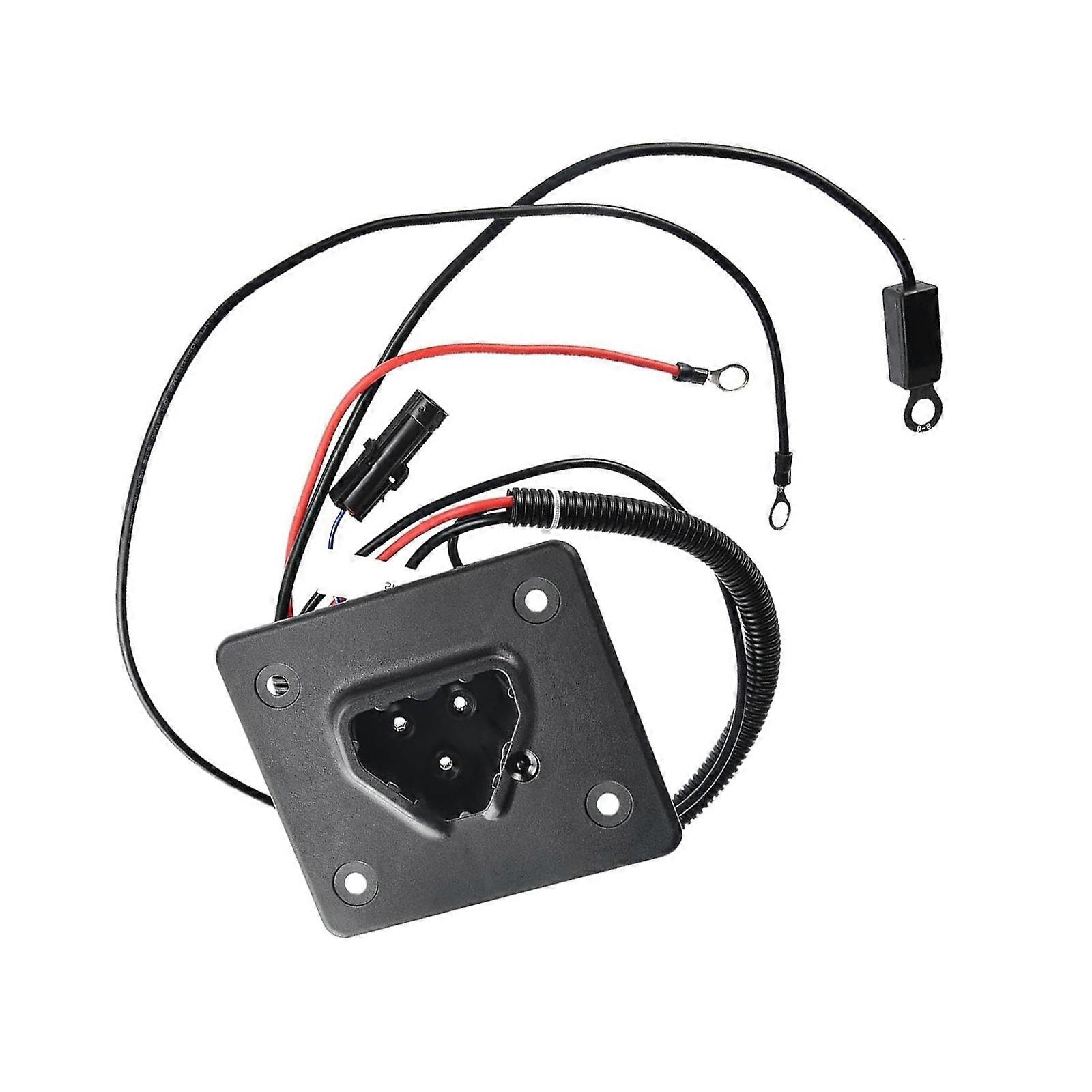 Replacement Part Charging Port Easy Installation Charger Receptacle with Charger For EZGO TXT / RXV Golf Cart Multicolor