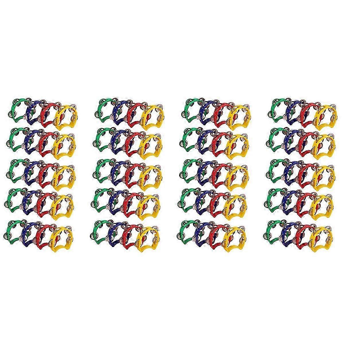 20Pcs Plastic Tambourine Musical Instruments