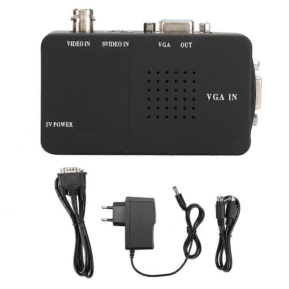 BNC S Video To VGA HD Converter Adapter For Computer PC Monitor
