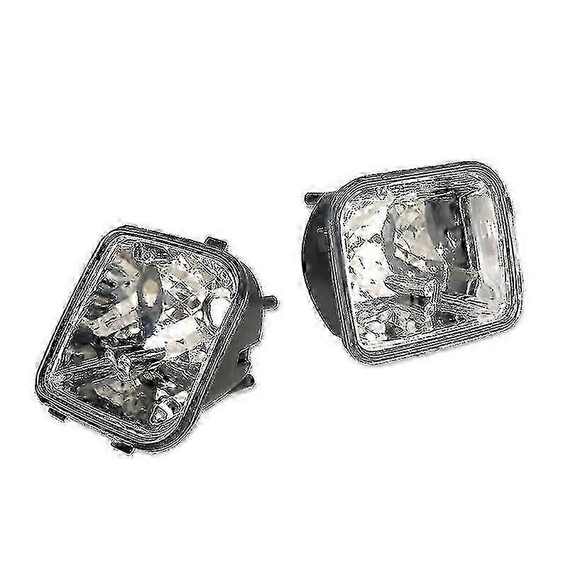 Gtinthebox Clear / Smoked Lens Car Front Bumper Turn Signal Light Housing Shells For 2006-2010 Hummer H3 H3T, No Bulb / Socket