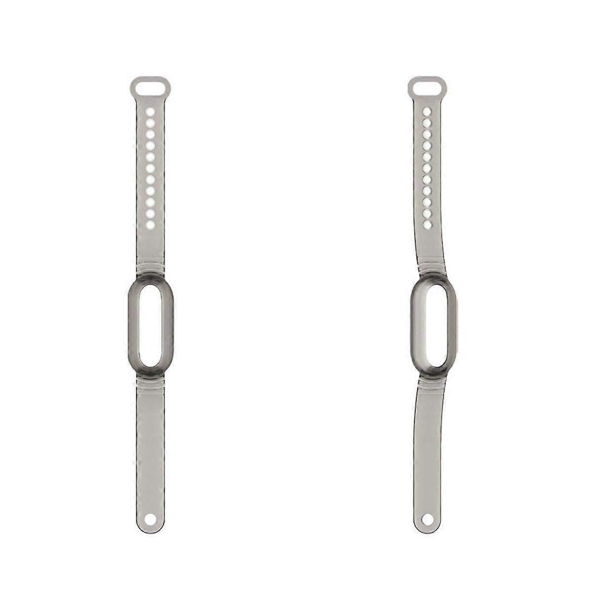 TPU Voice Recorder Case Wristband Transparent Protector Band Strap for NotePin Voice Recorder Gray