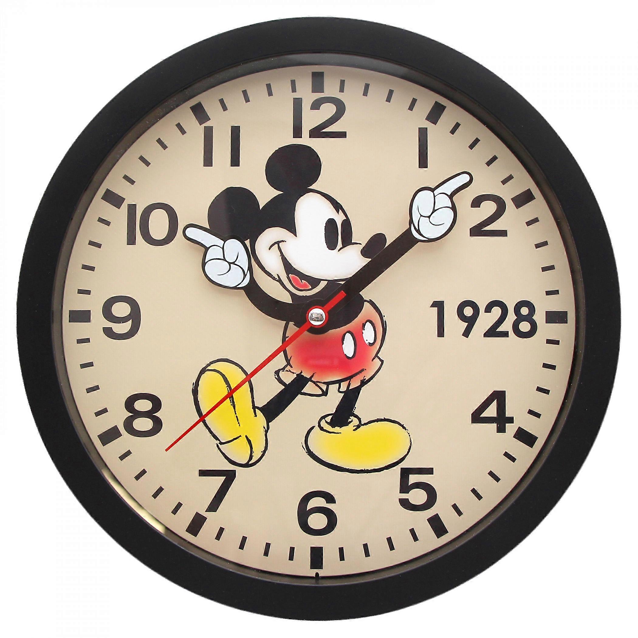 Mickey Mouse Retro Watch Hands 10" Wall Clock