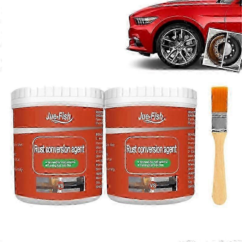 2x Metal Rust Remover Rust Removal Converter Multi Purpose Water Based Metallic Paint Anti-corrosion Car Anti-rust Primer 100/300g