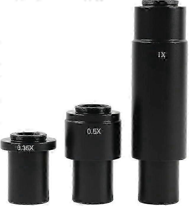 Microscope Kit 0.35X 0.5X 1X Lens Zoom C Mount Adapter Lens for 10A 0.7X~4.5X Camera Eyepiece Lens Microscope Lens Adapters (Color : 0.5X)