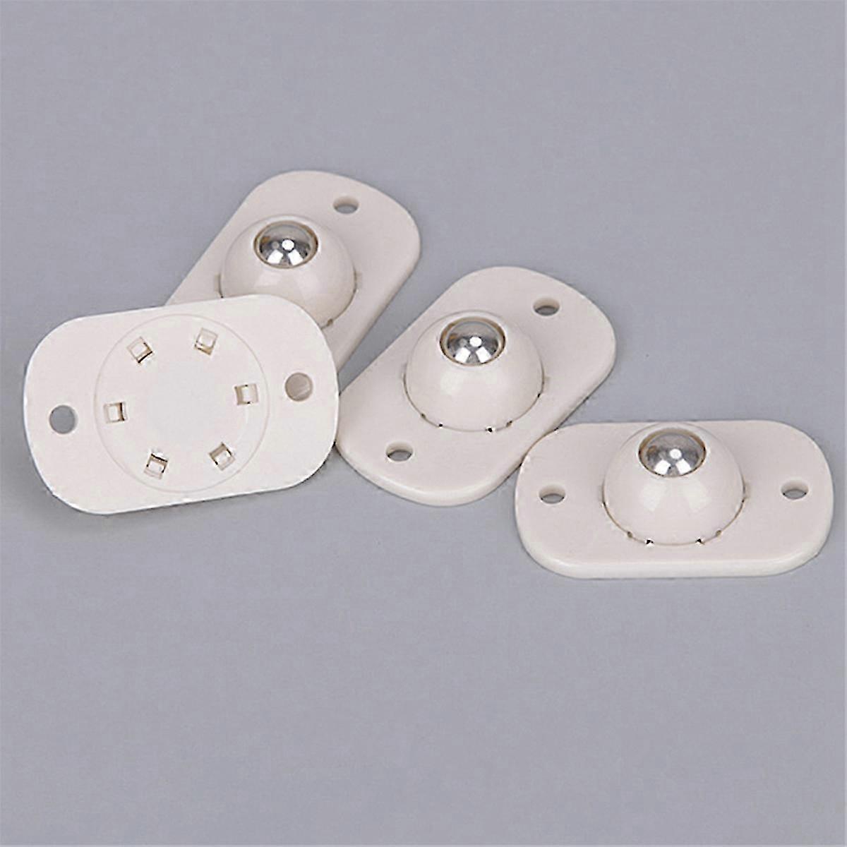 12 Pcs Self Adhesive Mini Caster Wheels 360 Smooth Rotation Universal Roller for Small Appliances Speaker