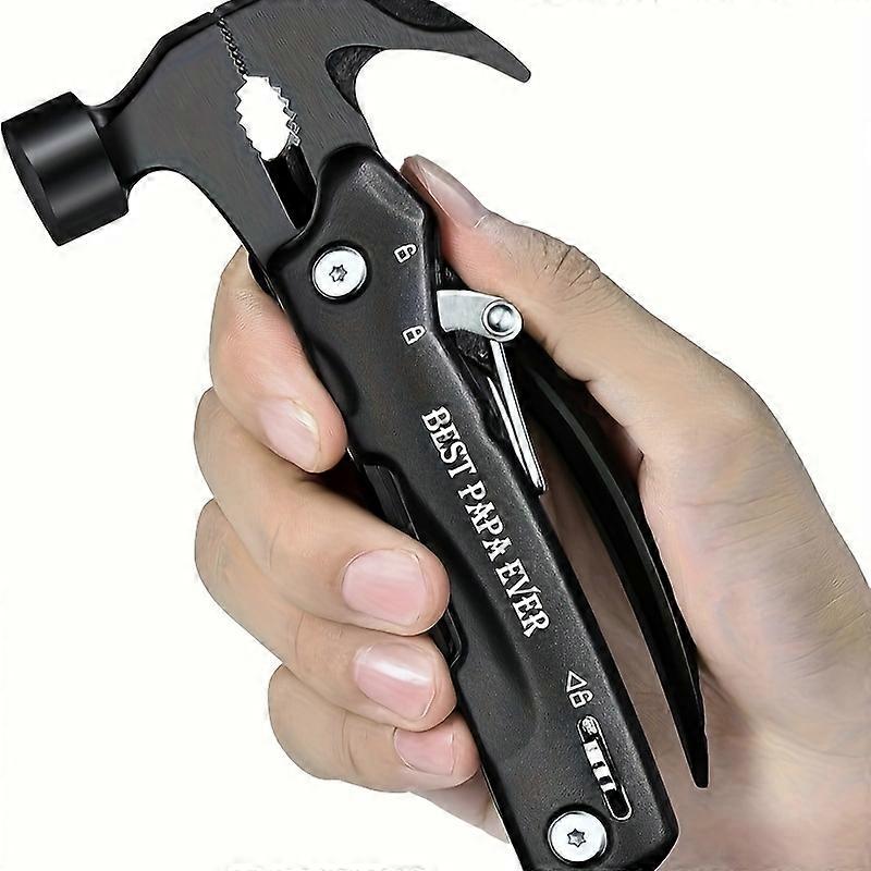 Damaly,12-in-1 Multitool for Dad | Mini Hammer, Pliers, Knife, Saw & Bottle Opener Set | Fathers Day Essential Tool Kit