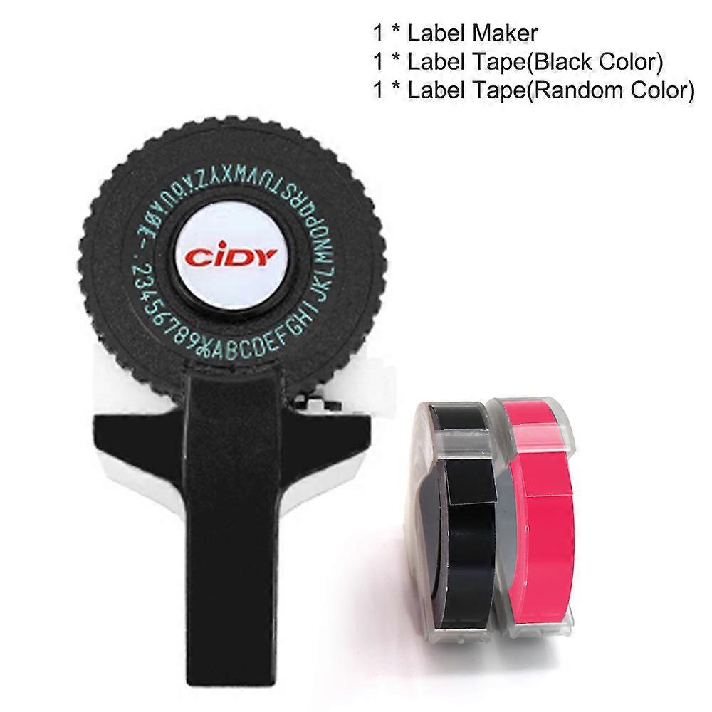 CIDY Mini Portable Printer DIY Handhold Typewriter Label Maker For MOTEX E101 Lettering Machine For 3D Embossing Manual Tape