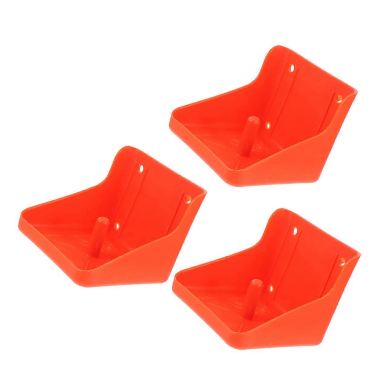 3Pcs Salt Brick Licking Feeder Tray Holder for Cattle Sheep Horses Farm Feeding Rack