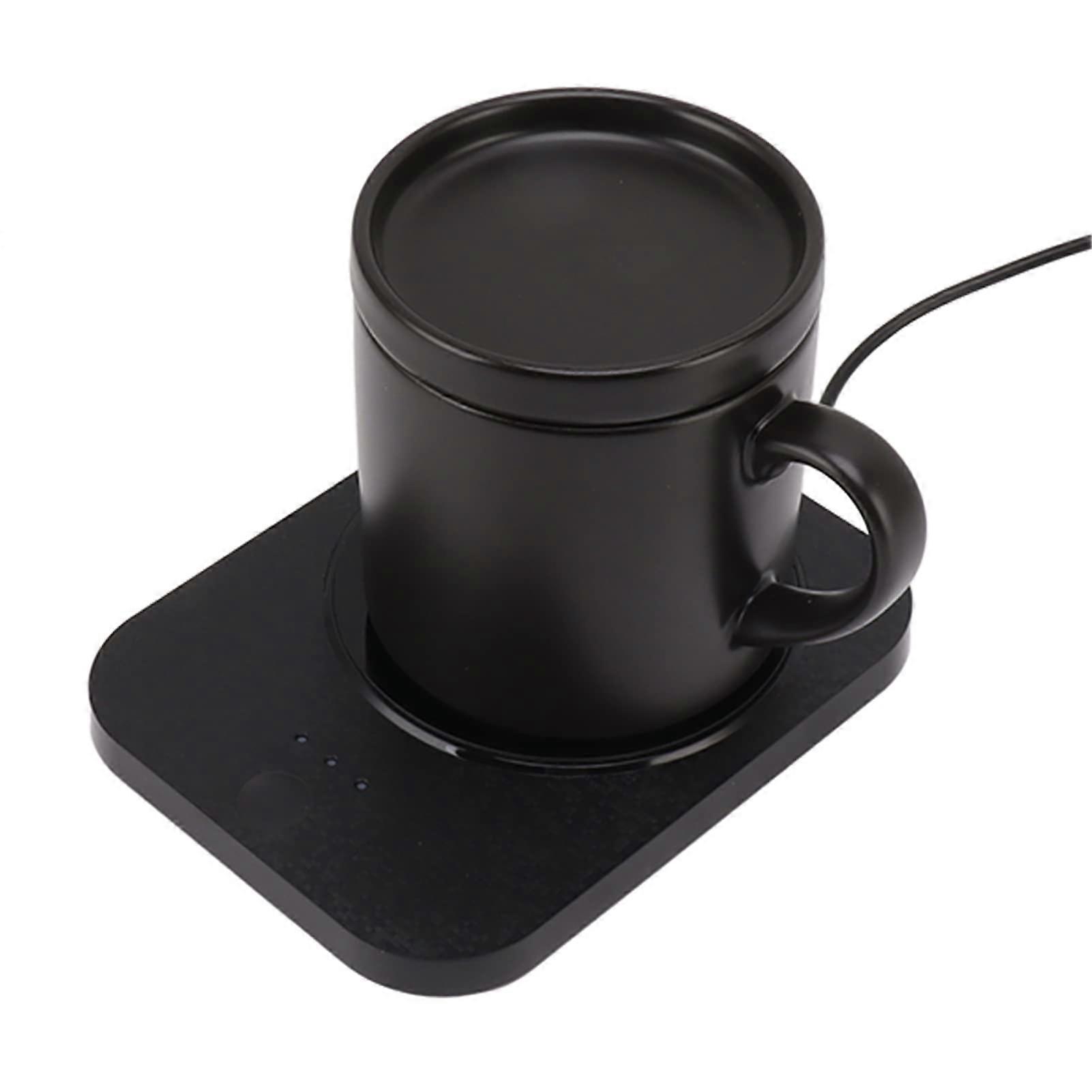 Coffee Mug Warmer with Constant Temperature Control, USB Powered Black Coaster