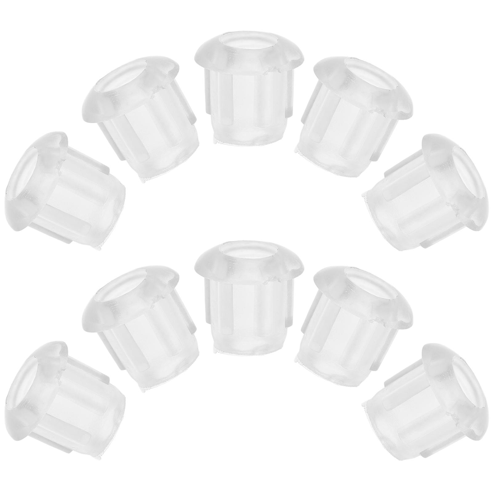 String Light Socket Caps Wide Compatibility For Wedding Scenes Round Shape PVC Material Reliable Performance 200Set