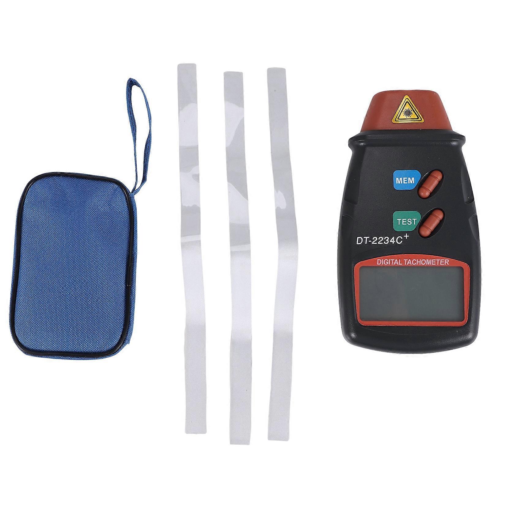 Digital Tachometer, DT-2234C+ Non-Contact Mini RPM Tester Meter LCD Display Handheld Digital P  o Tachometer