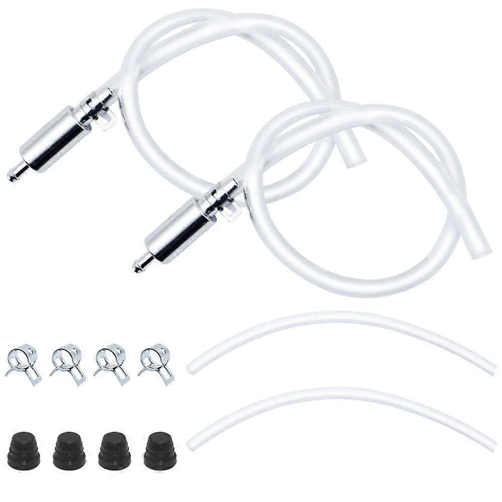 Brake Bleeder Kit with OneWay Check Valve Aluminum Hose for Motorcycle and Car Clutch (2pc)