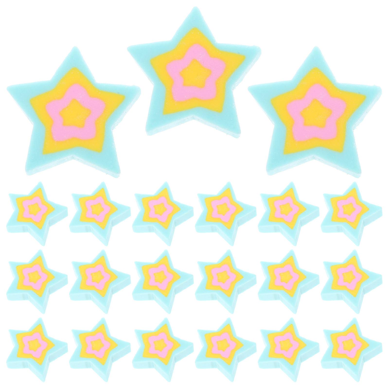 Fun Star Erasers 50Pcs for Students Bulk Cute Mini School Accessories