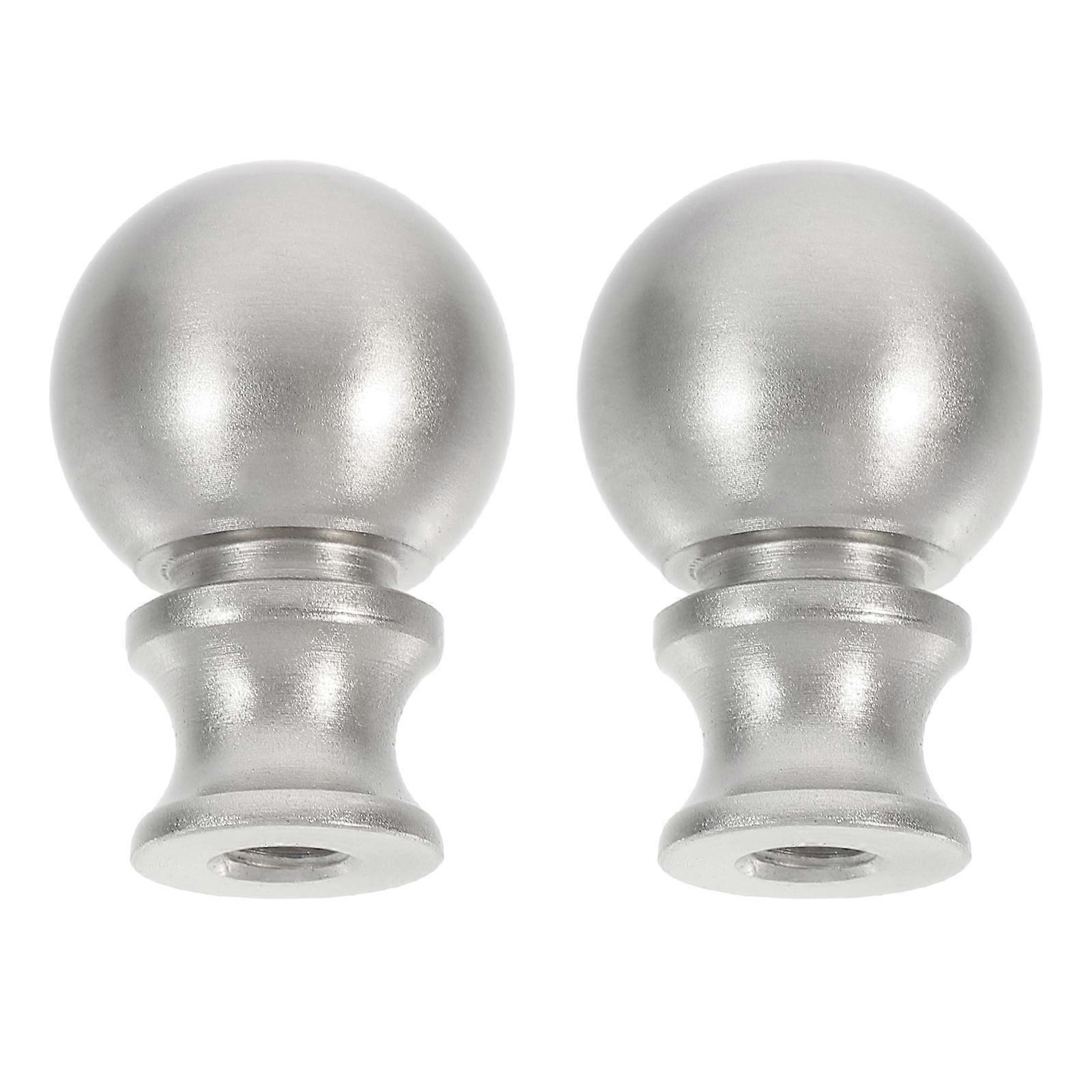 Lamp Caps Knob Lamp Shade Knob for Table Light 6Pcs Silver