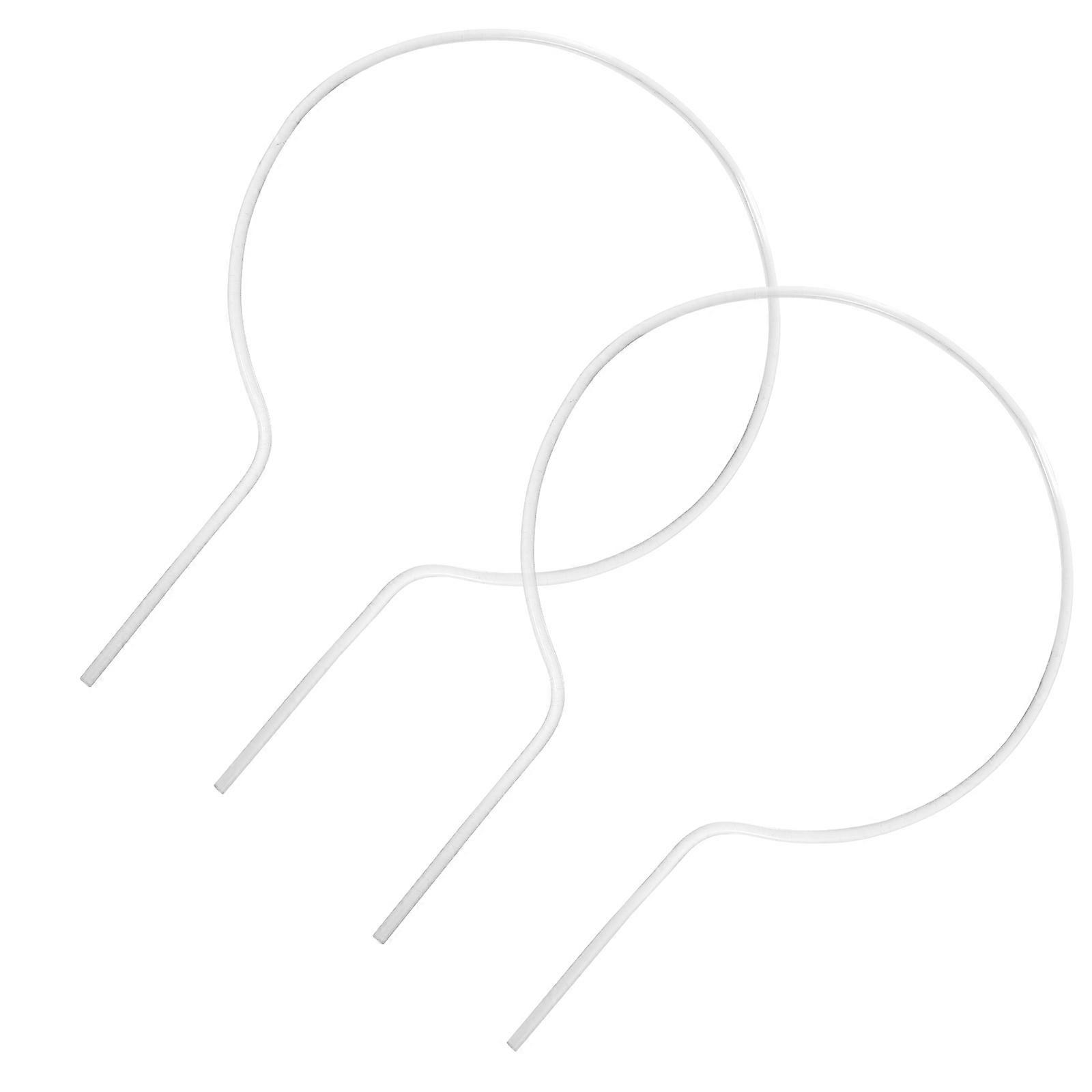 Plant Trellis U-Shaped Climbing Frame for Potted Plants 2Pcs Clear ABS Support