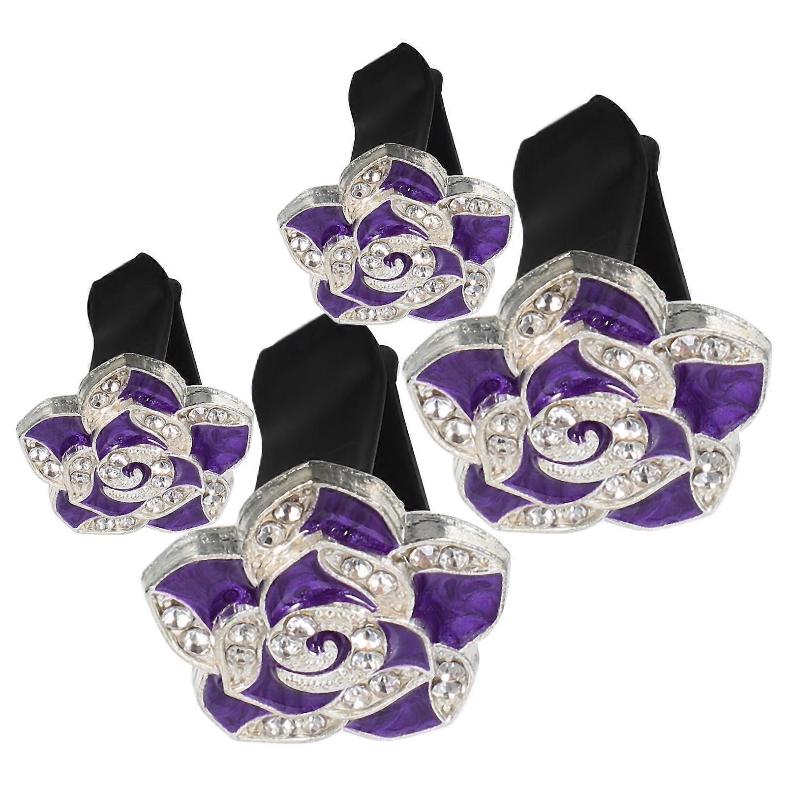 Camellia Air Vent Clips Car Diffuser Clip Charm 4Pcs for Car Use