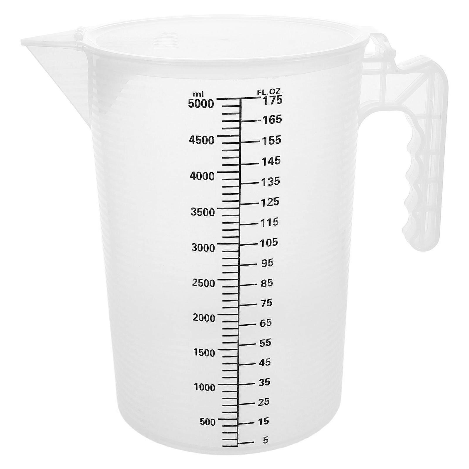 Accurate Measuring Cup Transparent with Lid for Kitchen Use 5L