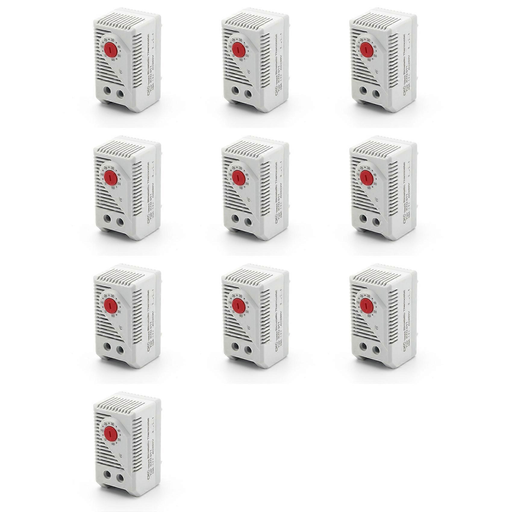 10X SINOTIMER KTO011 Cabinet Mini Thermostat Compact Mechanical Temperature Controller