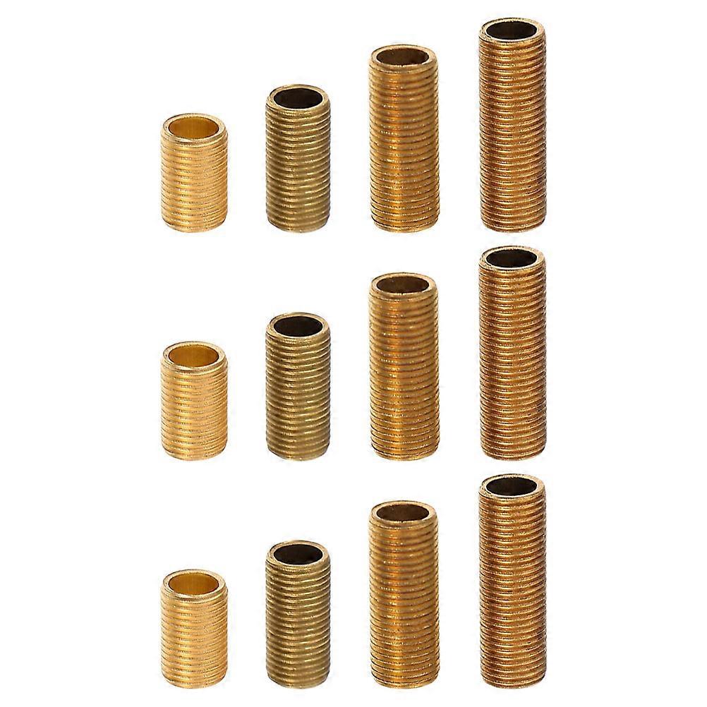 Lamp Threaded Rod Brass for Light Fixture Repair 12Pcs Hardware Kit