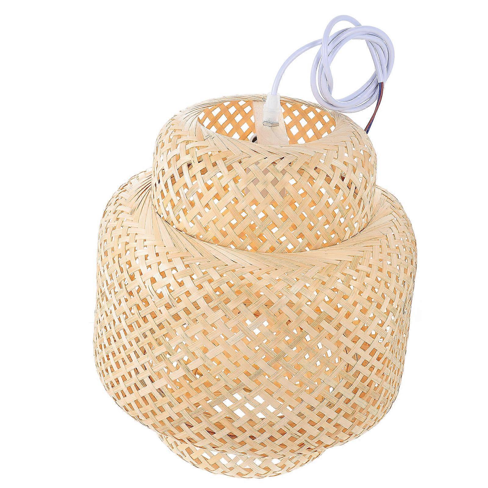 Woven Bamboo Ceiling Light for Home Decor 1Pcs Pendant Lamp